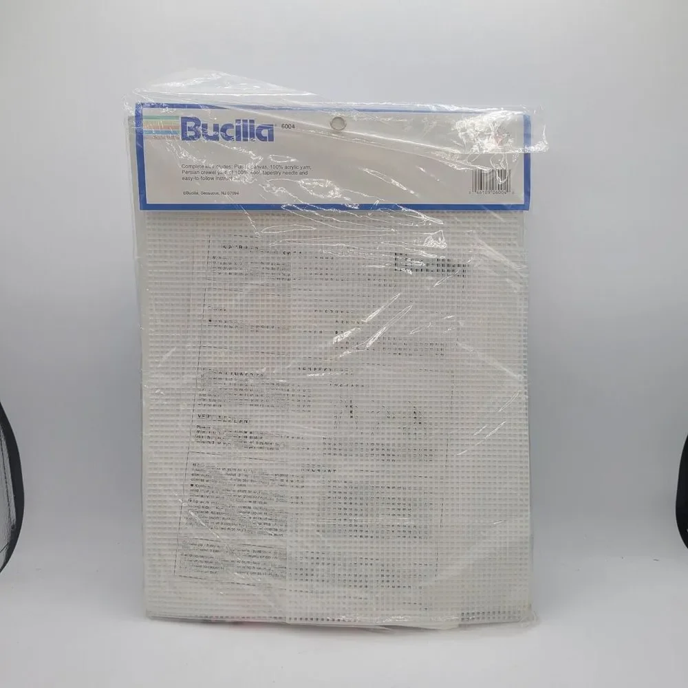 Baby‎ Bunny N' Toys Plastic Canvas Kit - Bucilla #6004 - Lullaby Baby Collection